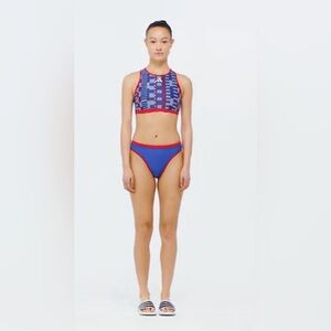 NWT Adidas Tom Daley bikini Stylish Blue and Red Women's Swim Set